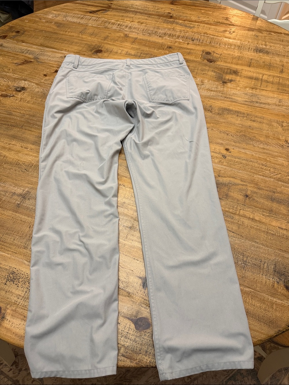 Johnnie-O Men’s Performance Stretch Pants Light Gray Golf Casual 36 x 30